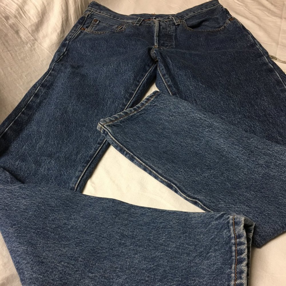 Levi's WHITE OAK CONE  Selvedge Edge 501 Skinny Jeans Denim Blue Size W26 L30